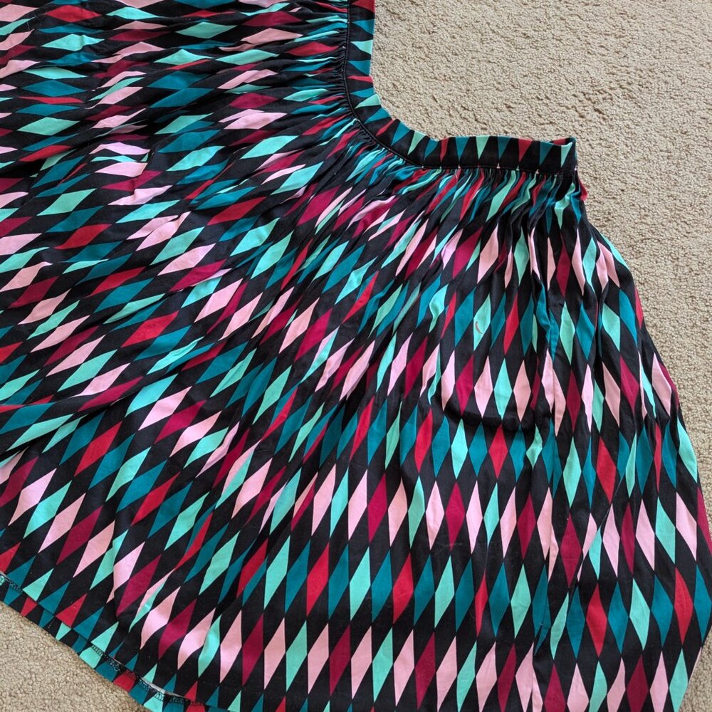 Pin Up Couture-Courure For Everybody Harlequin Circle Skirt Size 3X Like New - Picture 3 of 13